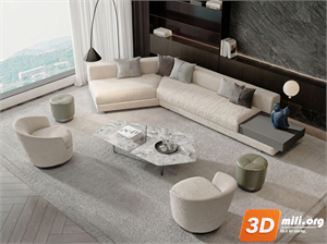 Sofa Minotti Skp Files 